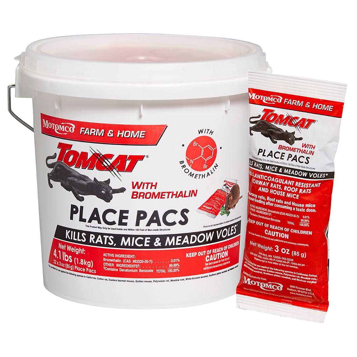 Tomcat Bromethalin Meal Bait 5 lb Jug - Image 2 Tomcat Bromethalin Meal Bait 5 lb Jug - Image 2