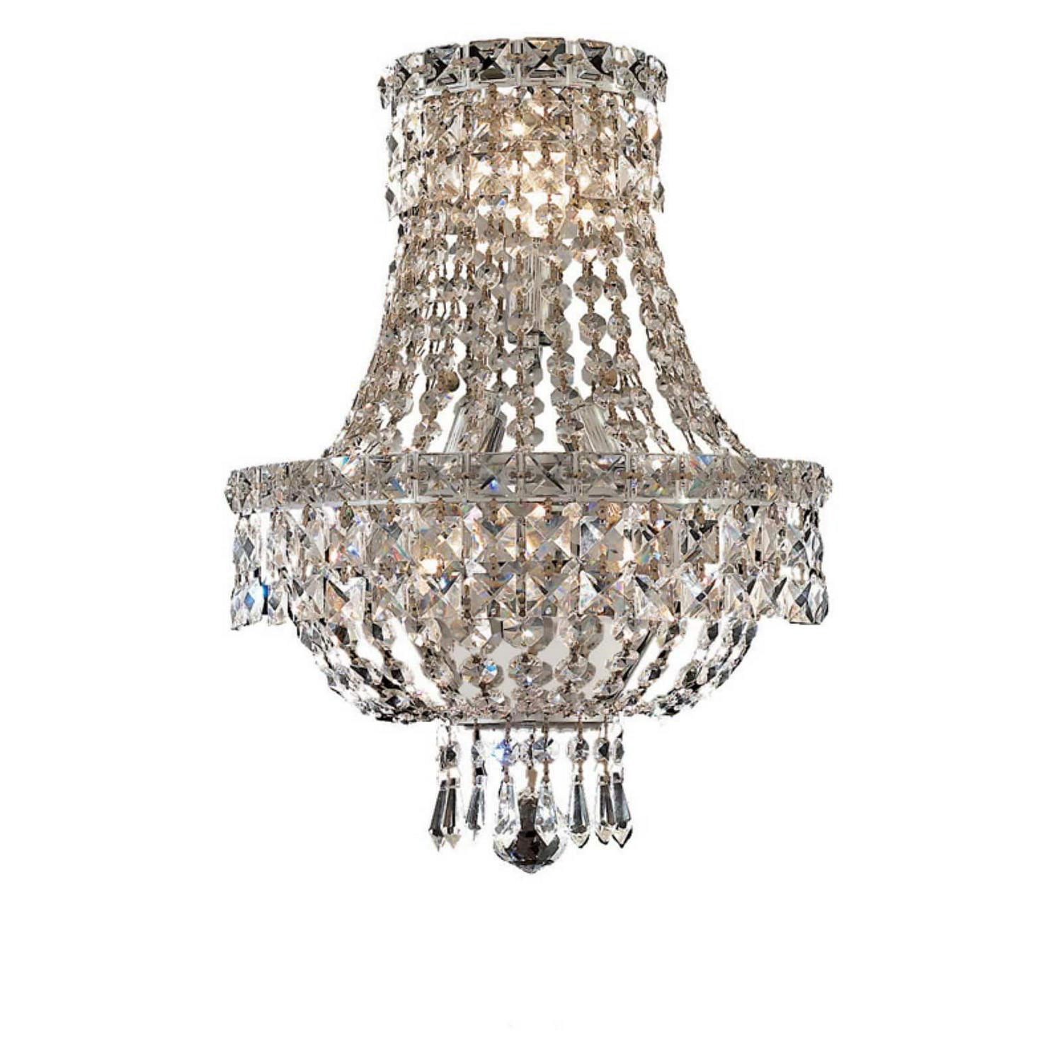 Elegant Lighting - Tranquil - Three Light Wall Sconce-Chrome Finish-Royal Cut - Image 2
