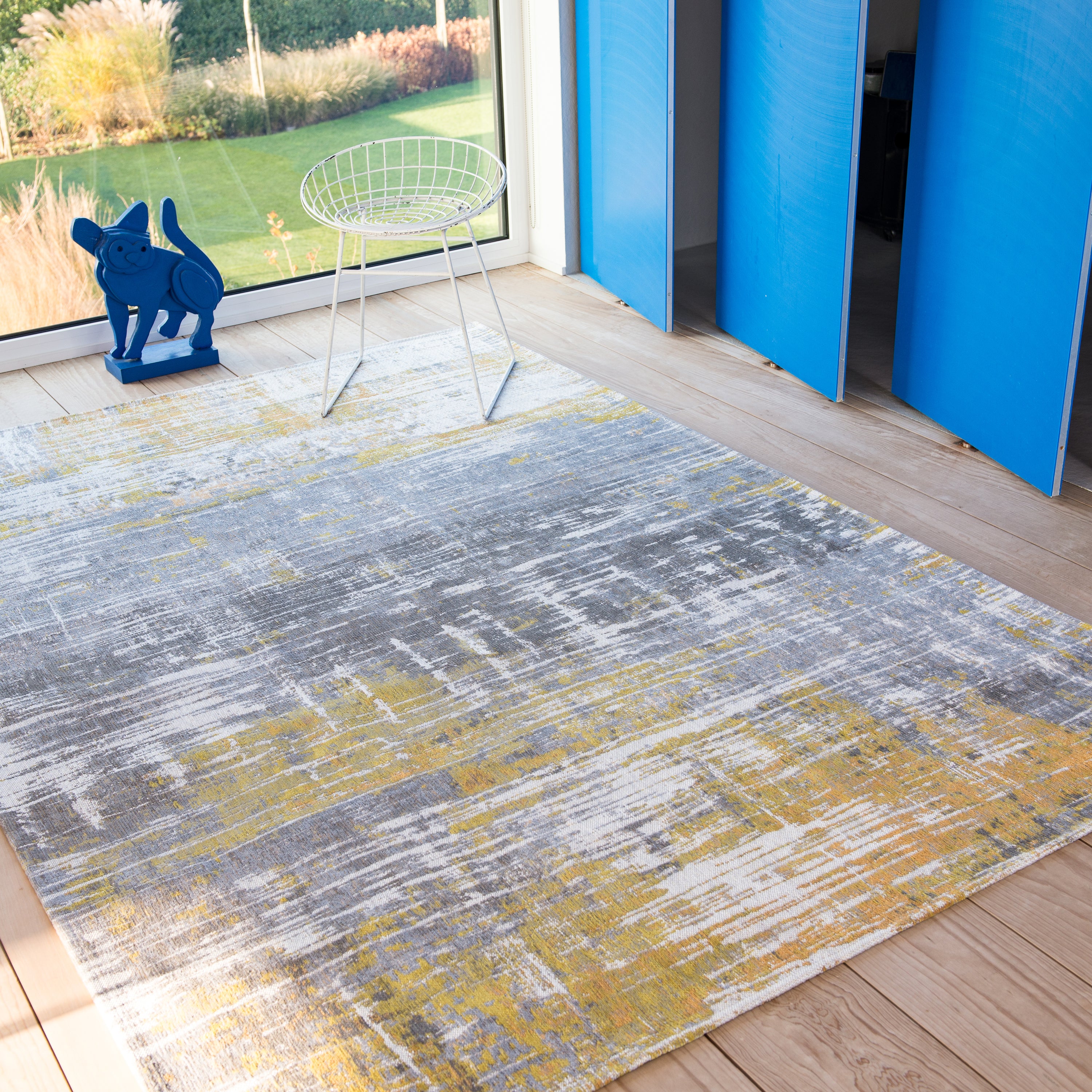 Louis De Poortere Streaks Vloerkleed 140 x 200 cm - Sea Bright Sunny
