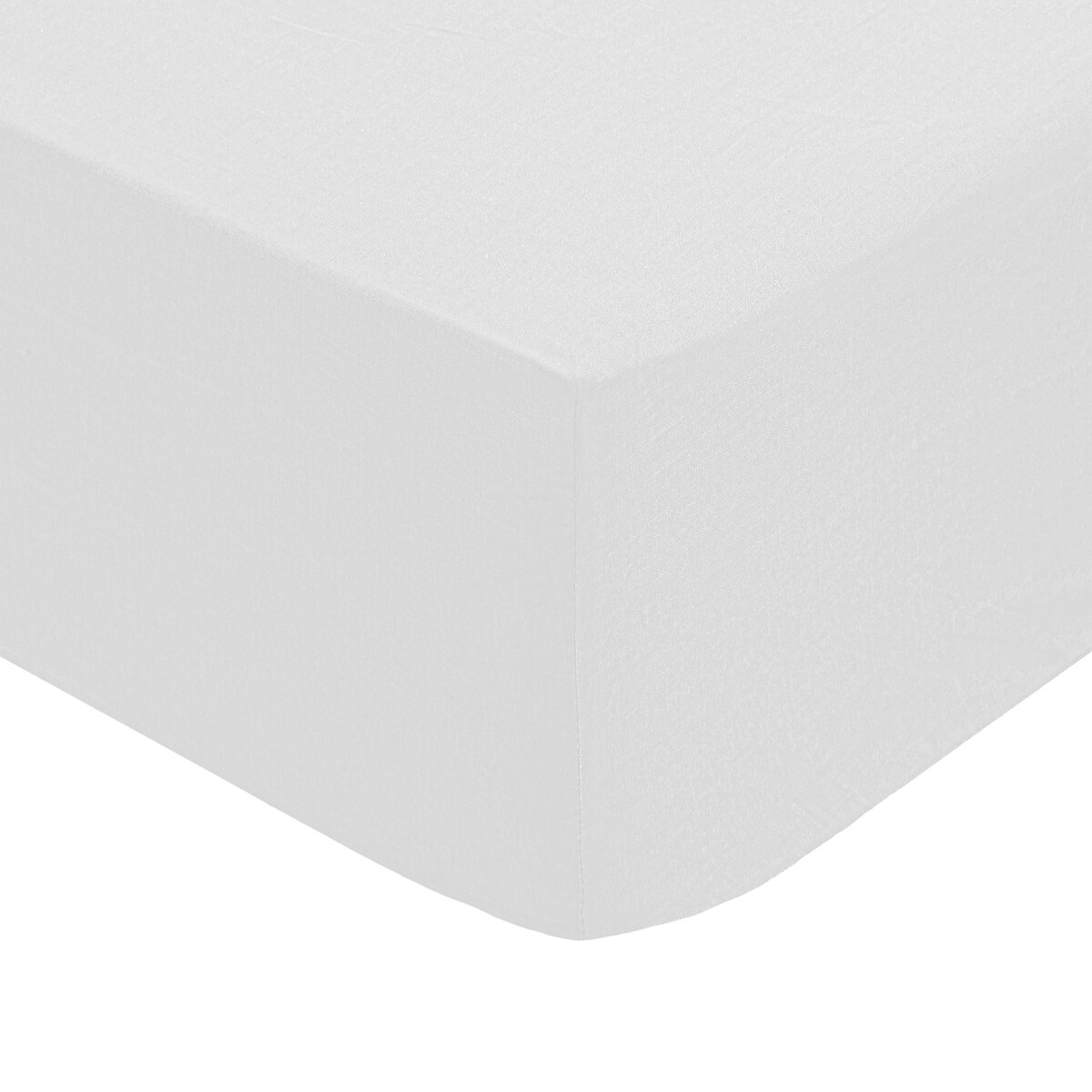 Fitted sheet, percale White, 90x190 cm