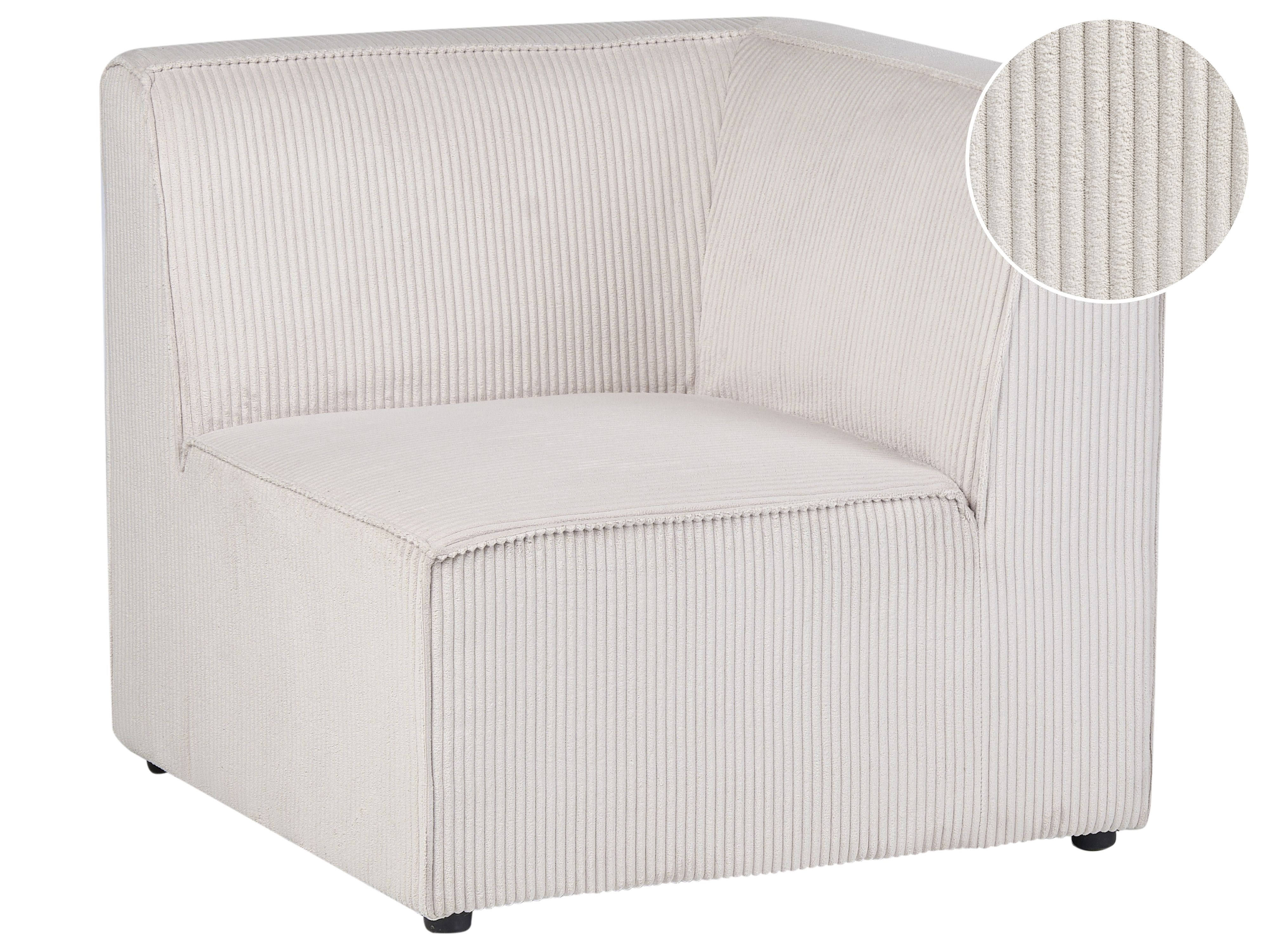 Corner Seat LEMVIG Corduroy Beige Right Hand