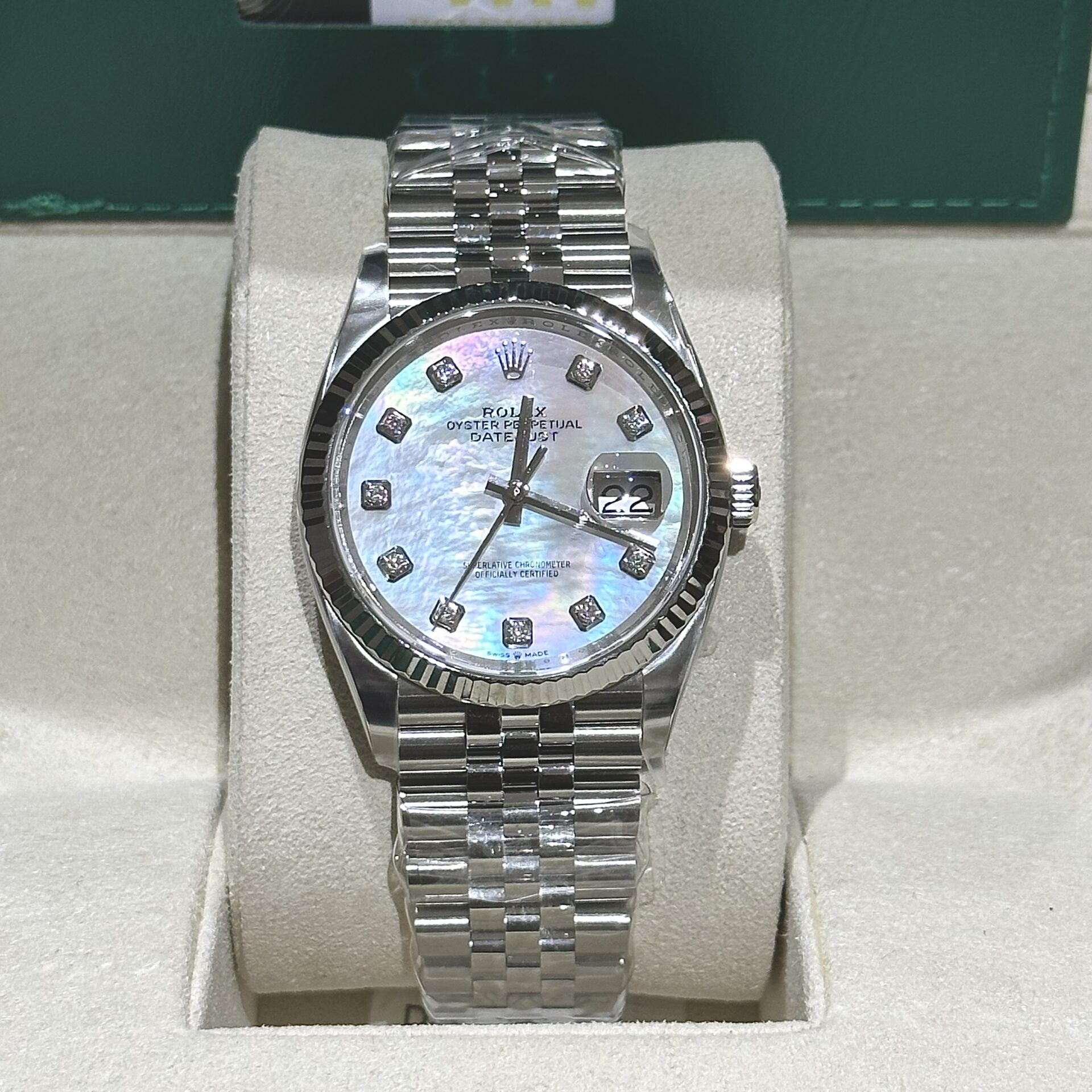 Rolex Replica 1:1 Watch DateJust 126334 Mother Of Pearl Clean Factory 41mm - Elite Watch Atelier