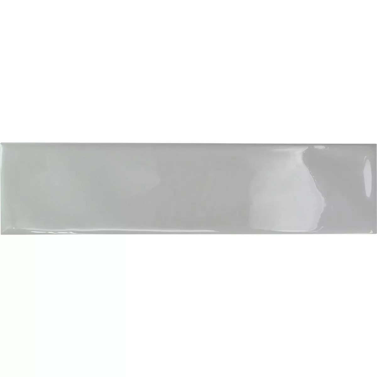 Emser Craft II 3 In. x 12 In. Glossy Gray Ceramic Wall Tile with Undulating Texture (5.6 Sq. Ft./Case)