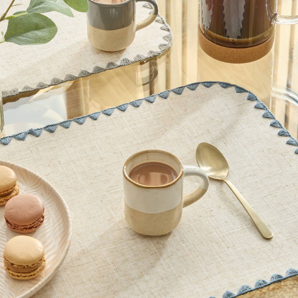 Mug"Kate" 90 ml, earthenware, White