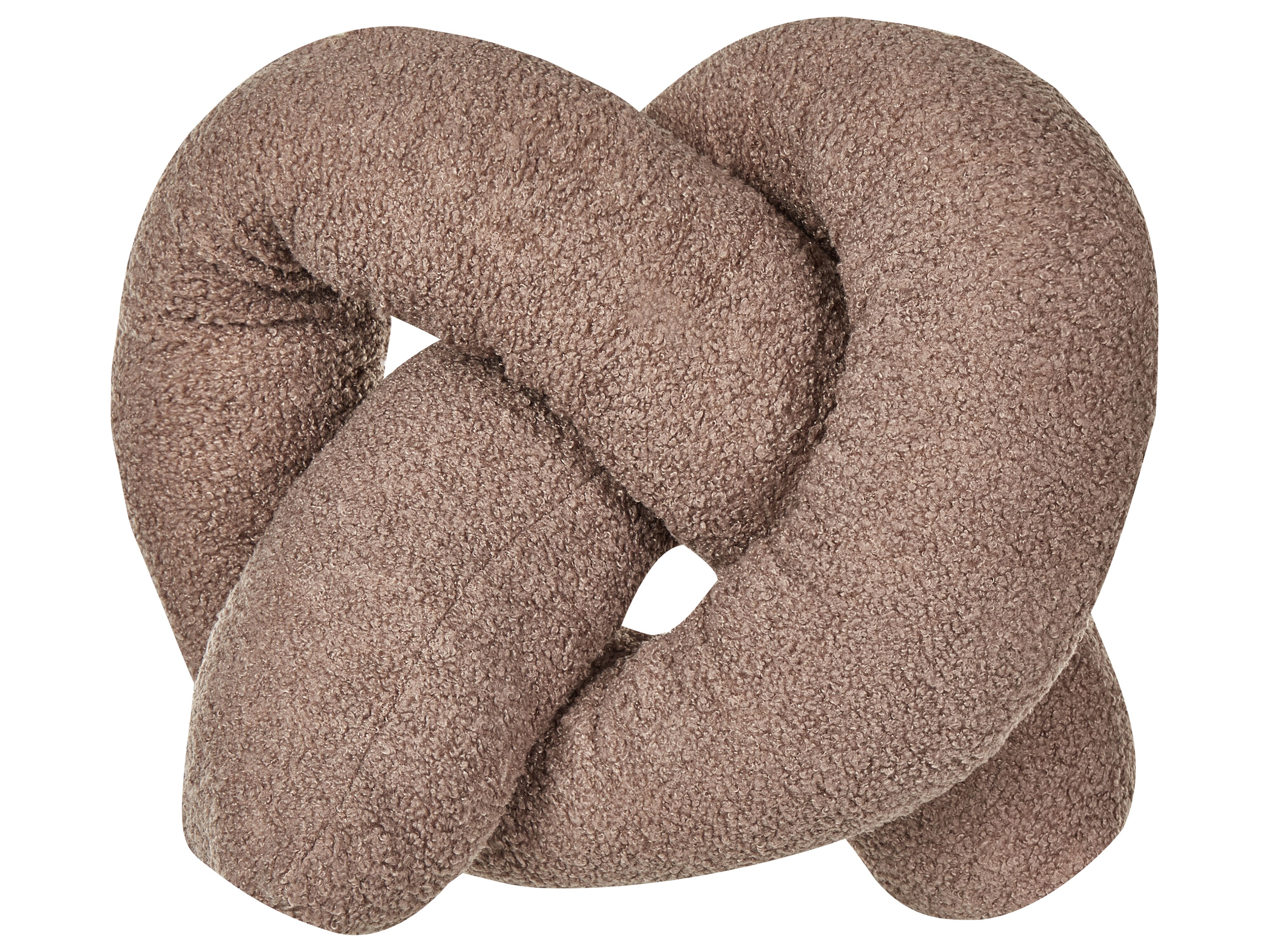 Throw Cushion GLADIOLUS Boucle 172 x 14 cm Brown Solid