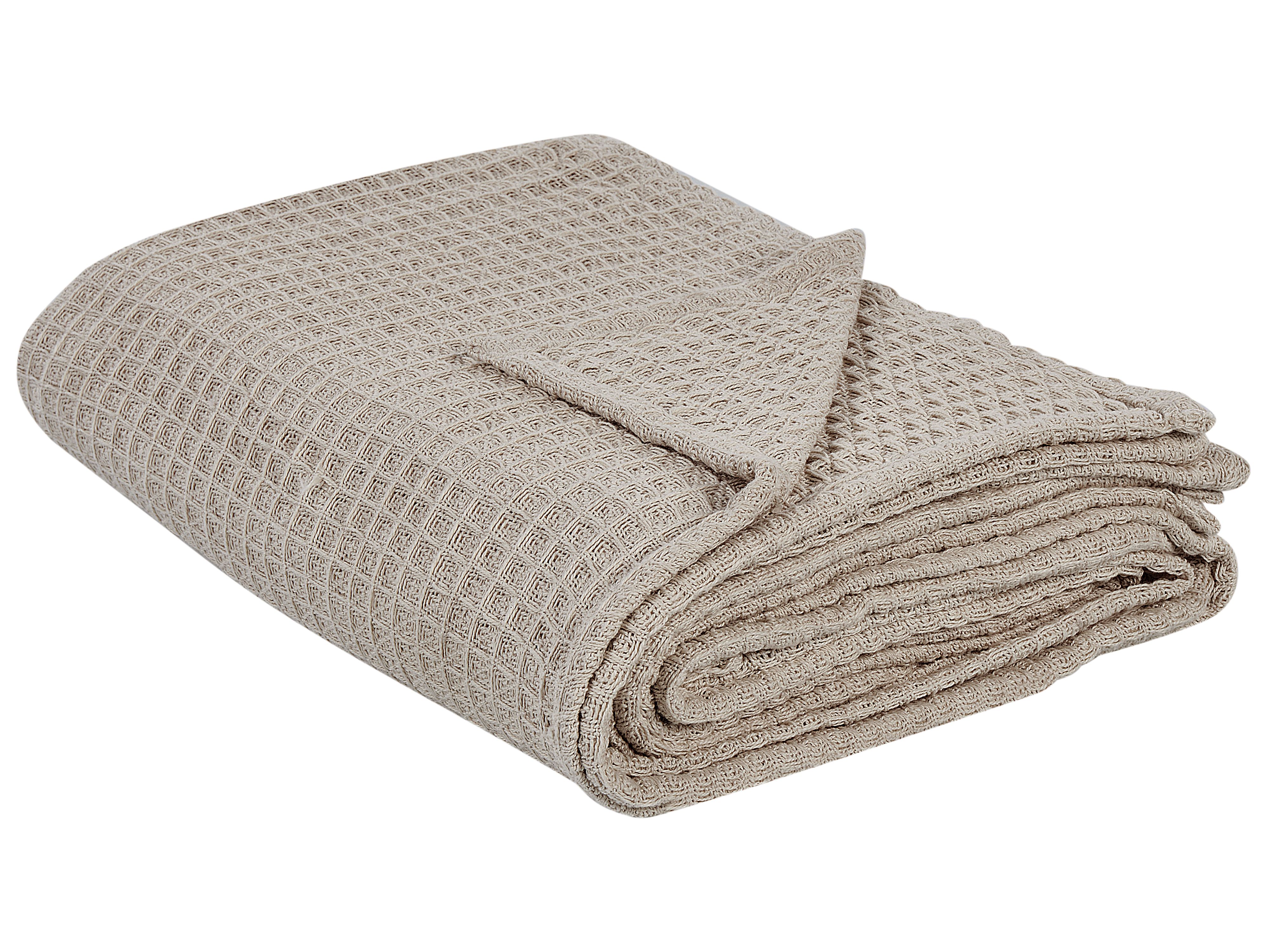 Bedspread CHAGYL Cotton 220 x 240 cm Taupe