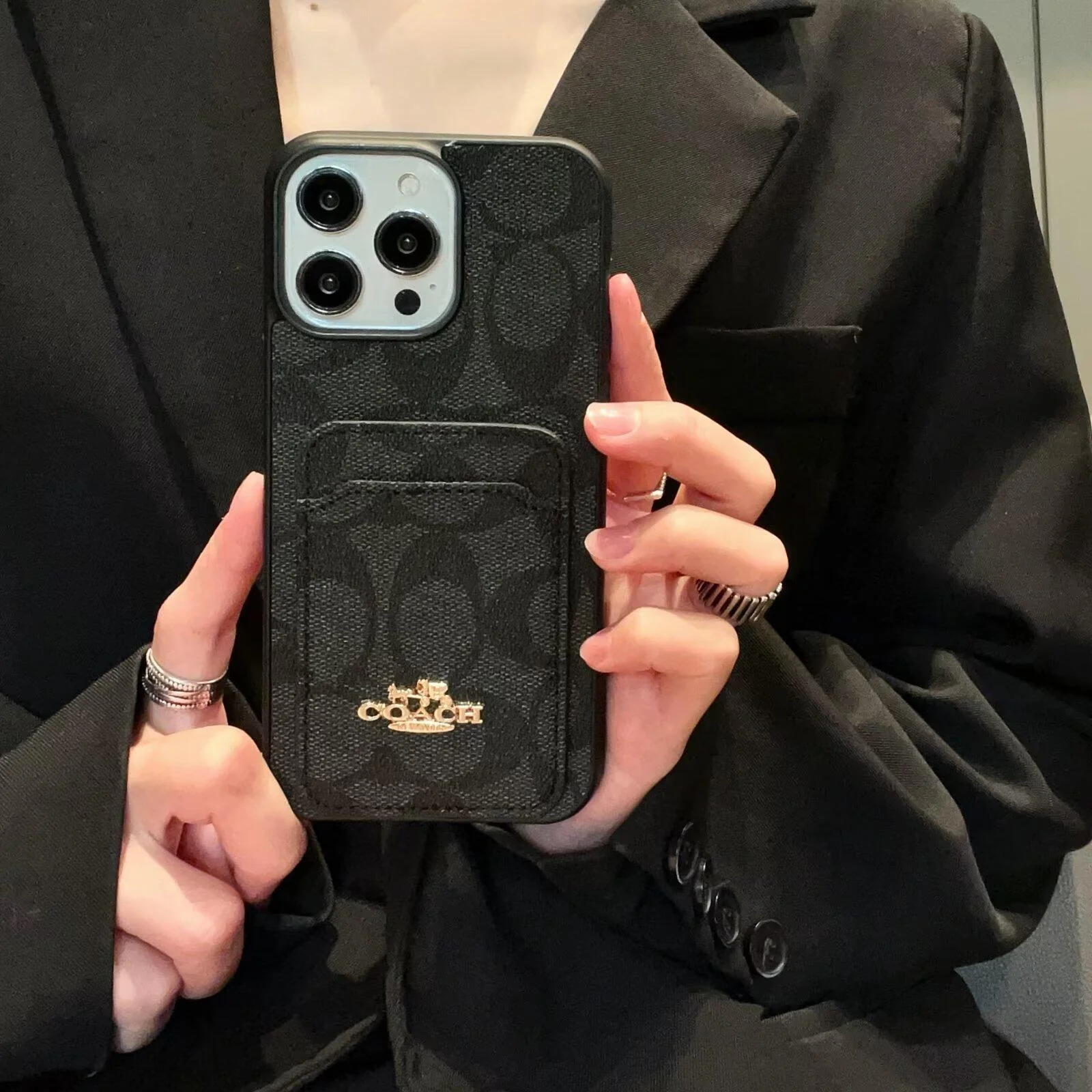 Coa Card Bag Leather iPhone Case - Wholesale & Influencer