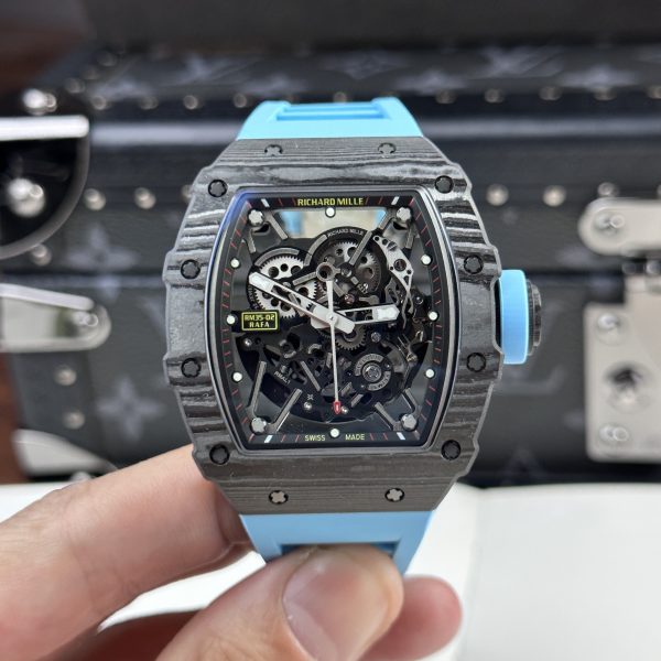 Richard Mille RM35-02 Custom Full Carbon Case Blue BBR 44mm - Elite Watch Atelier