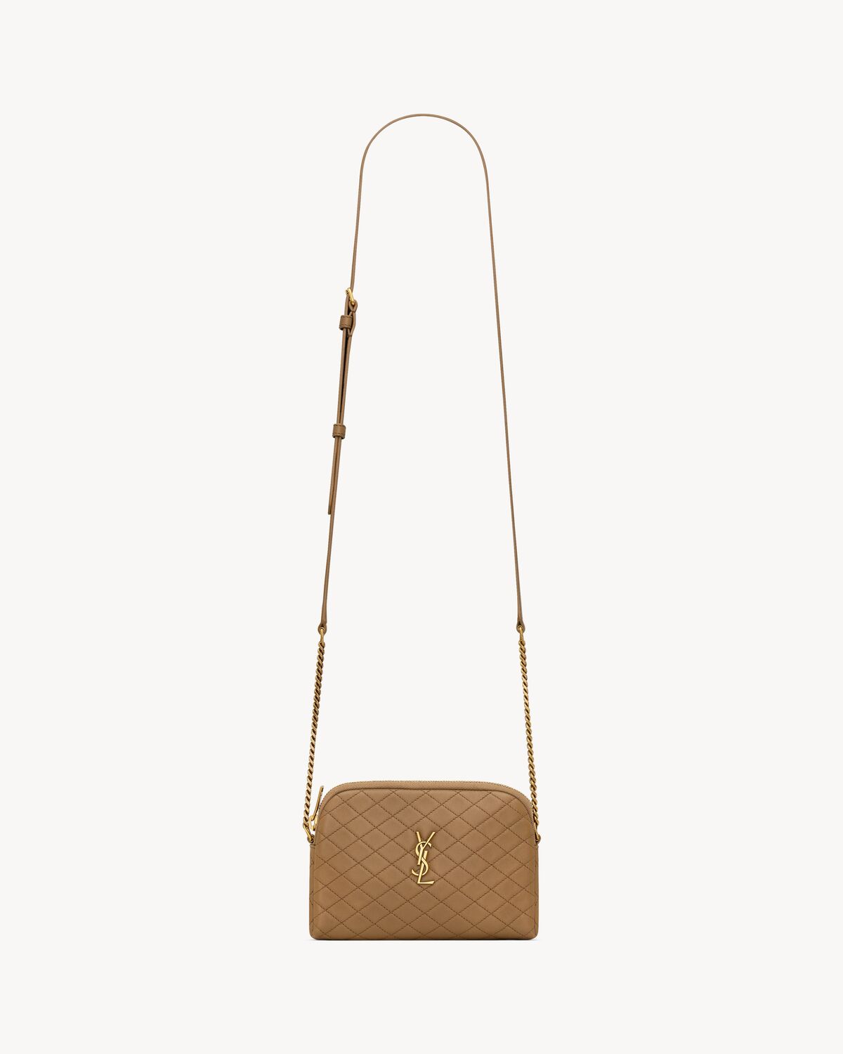 Replicate YSL Gaby Zipped Pouch in Quilted Lambskin(1:1 replica)