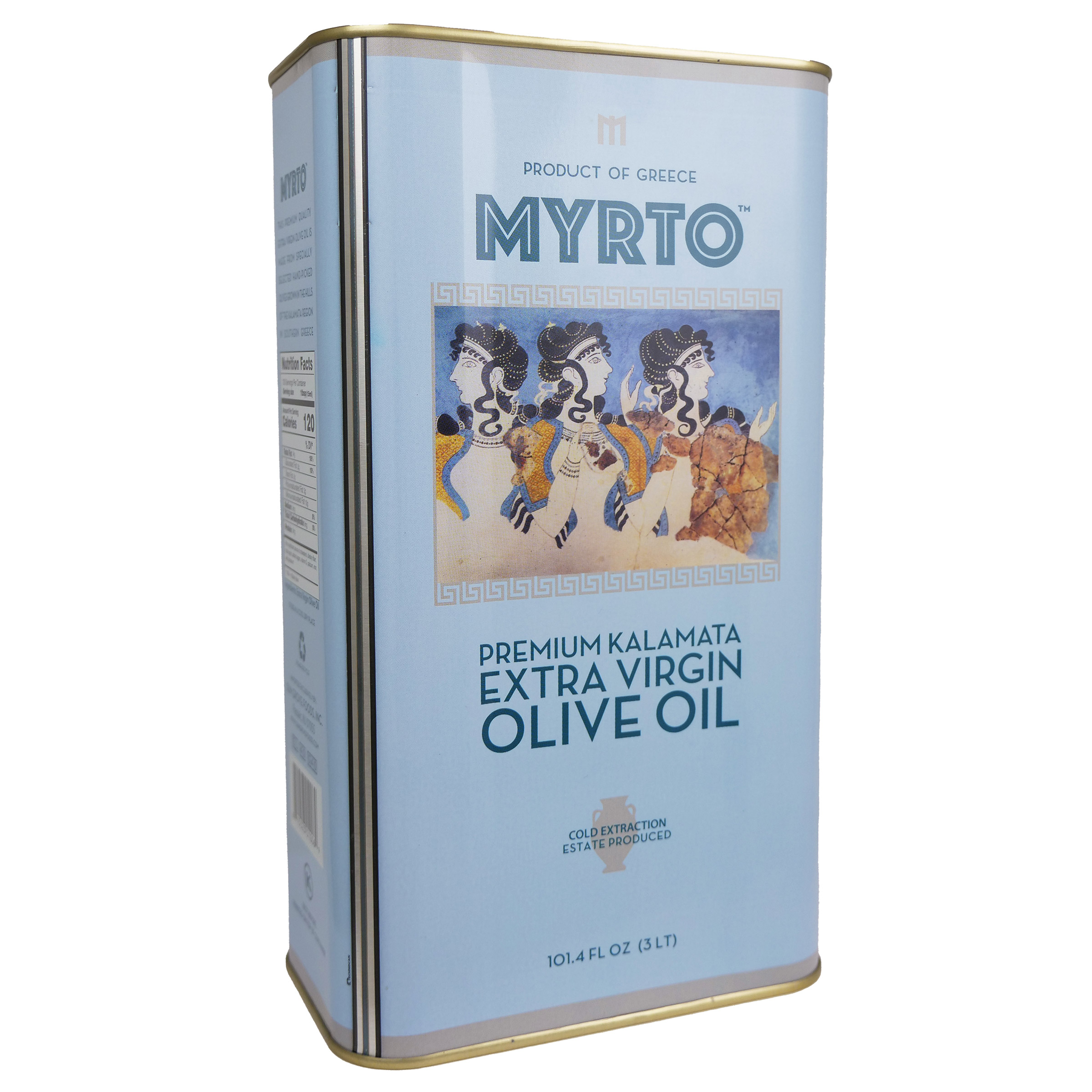 Myrtos Greek Extra Virgin Olive Oil 3L, Tins, 2-pack - Image 2