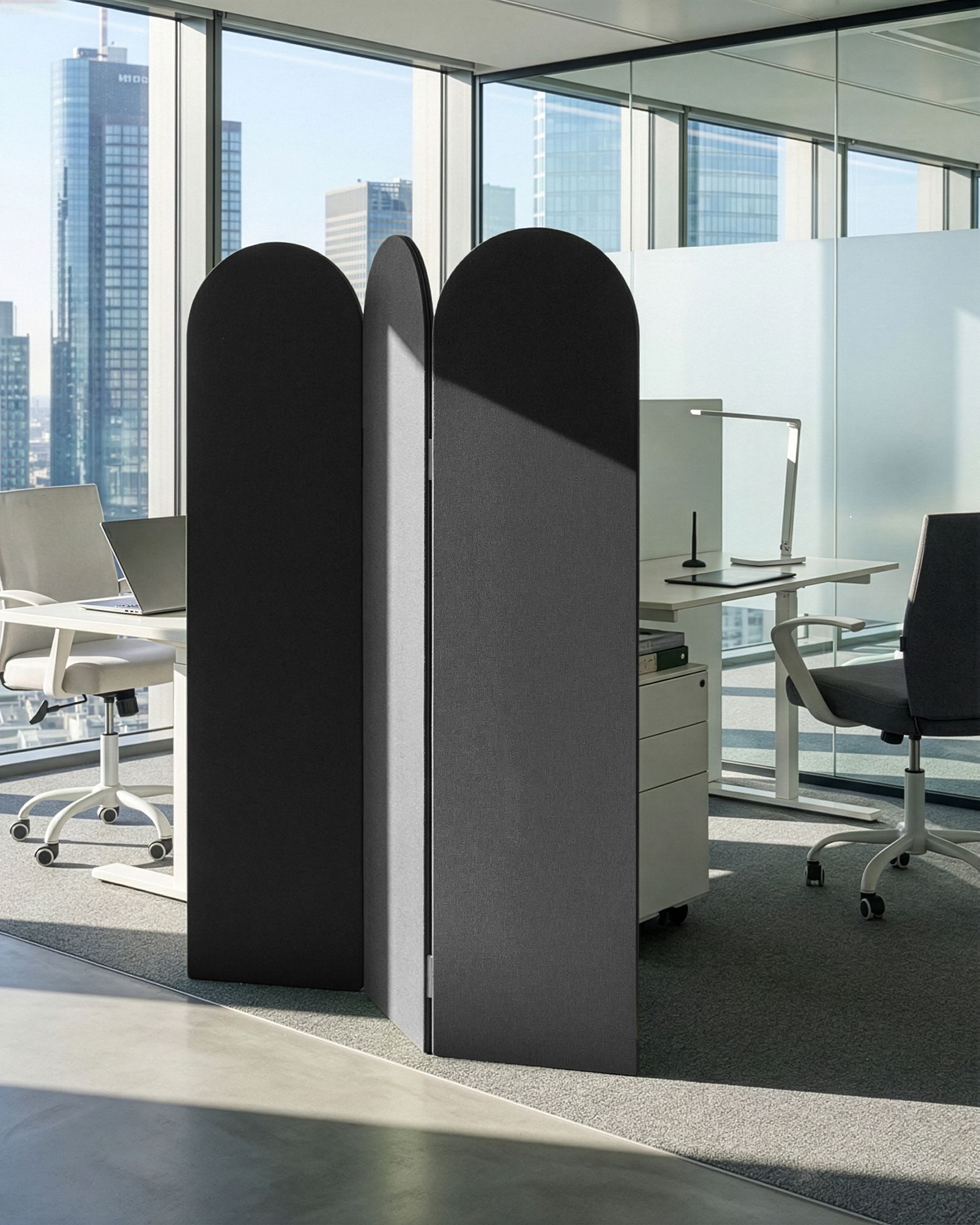 Office Divider SLIMMY Dark Grey