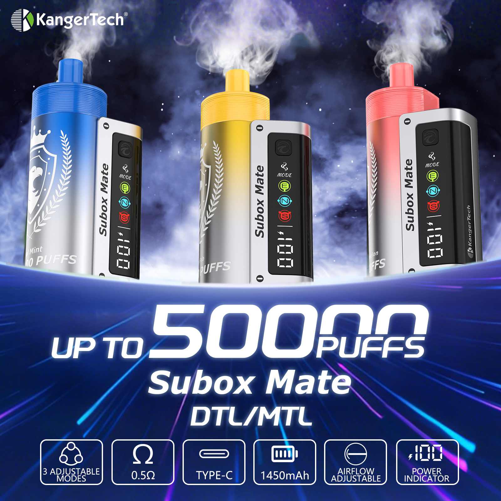 Kanger Subox Mate 50K D-Pod Disposable Vape