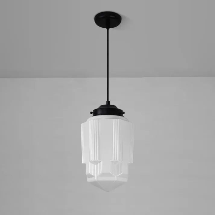 TimelessGlow – Geometrische Hanglamp in Mat Glas