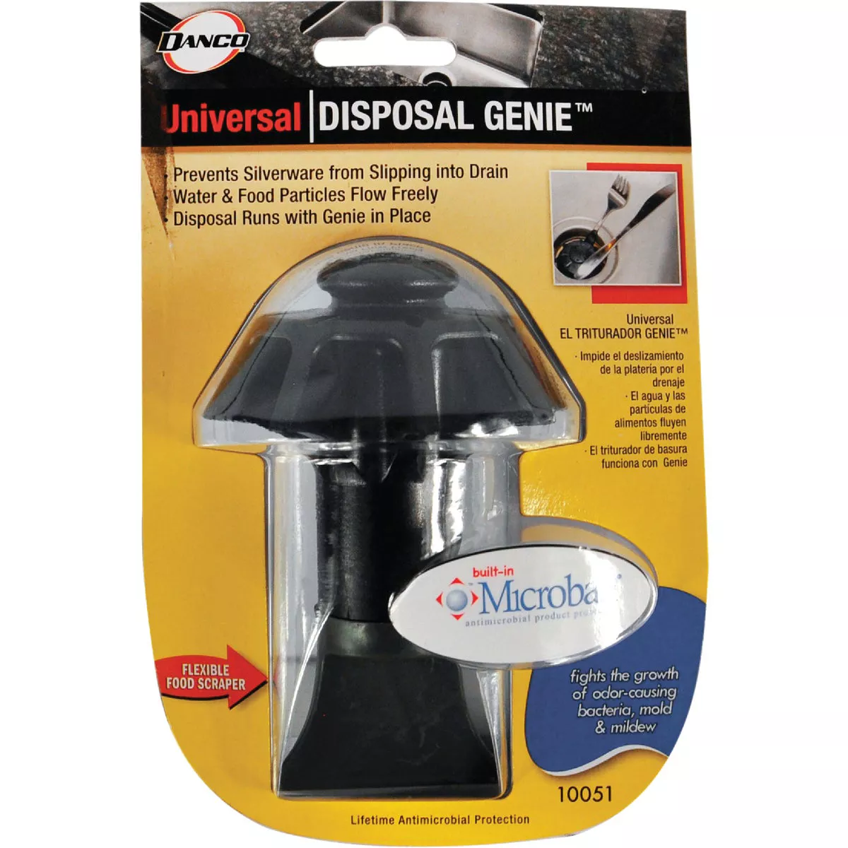 Danco 2-1/2 In. Dia Black Plastic Disposable Genie Disposer Strainer