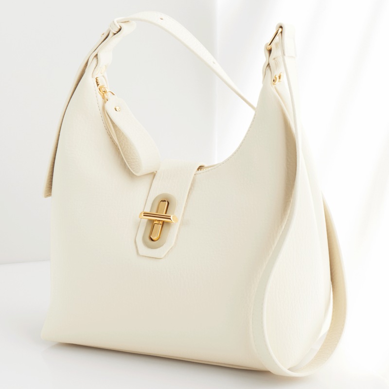 MC Gill Hobo Handbag with Zip Closure and Twist Lock - MIDNIGHT VELVET CATALOG
