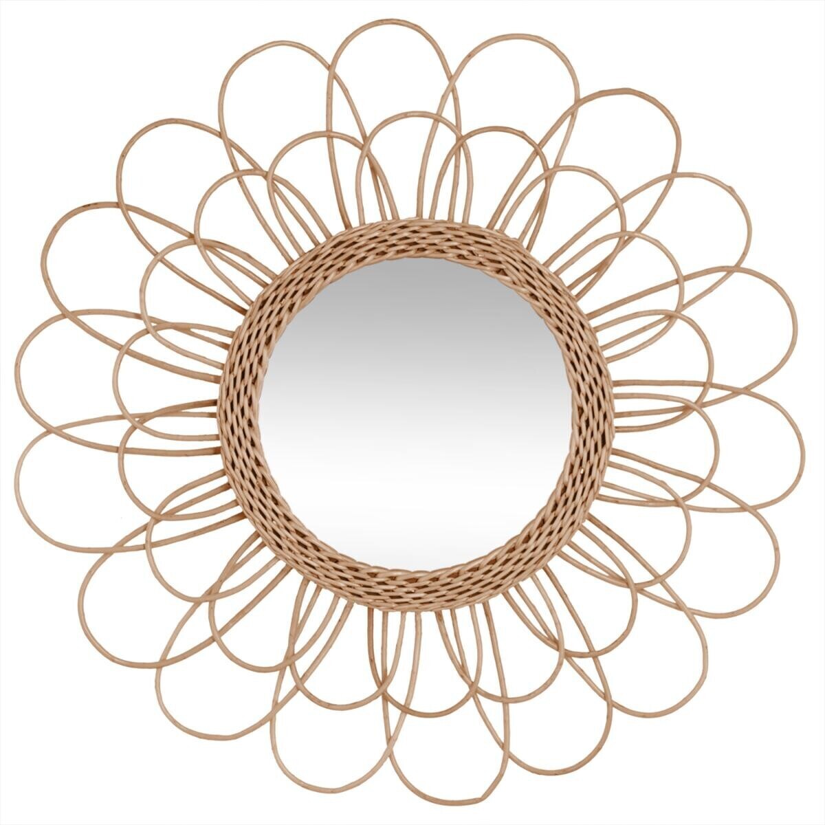 Mirror"Cayetana" Rattan, D.56 cm