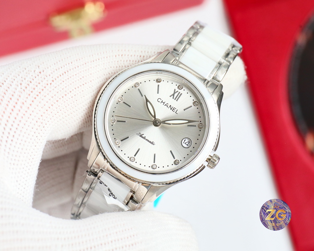 CHANEL - Elegant Lady's Watch 33MM - White(1:1 replica) - Top club