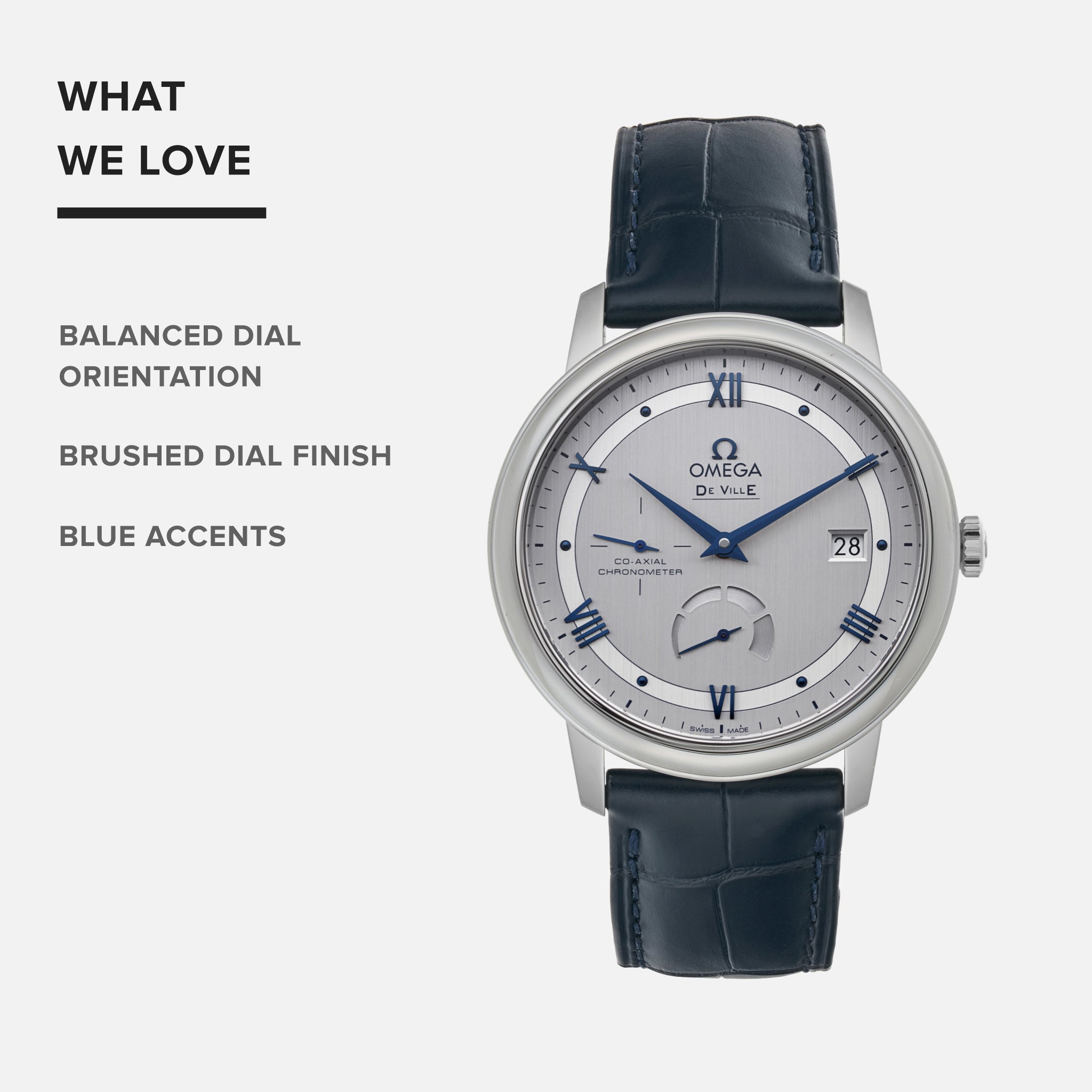 De Ville Prestige Co-Axial Power Reserve 39.5mm On Strap(1:1 replica) - Top club