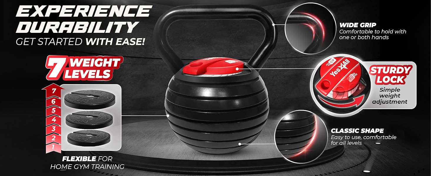 Kettlebell Bowflex 840 avec plusieurs options de poids