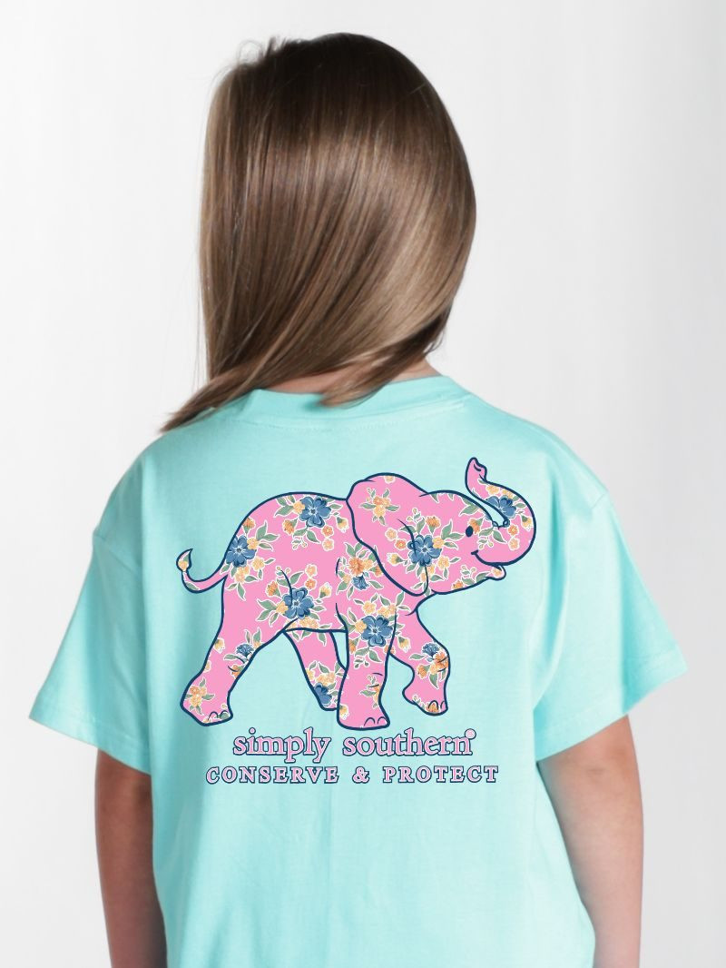 YTH-SS-TRACKE2-FLORA-AQUA - Simply Southern Outlet