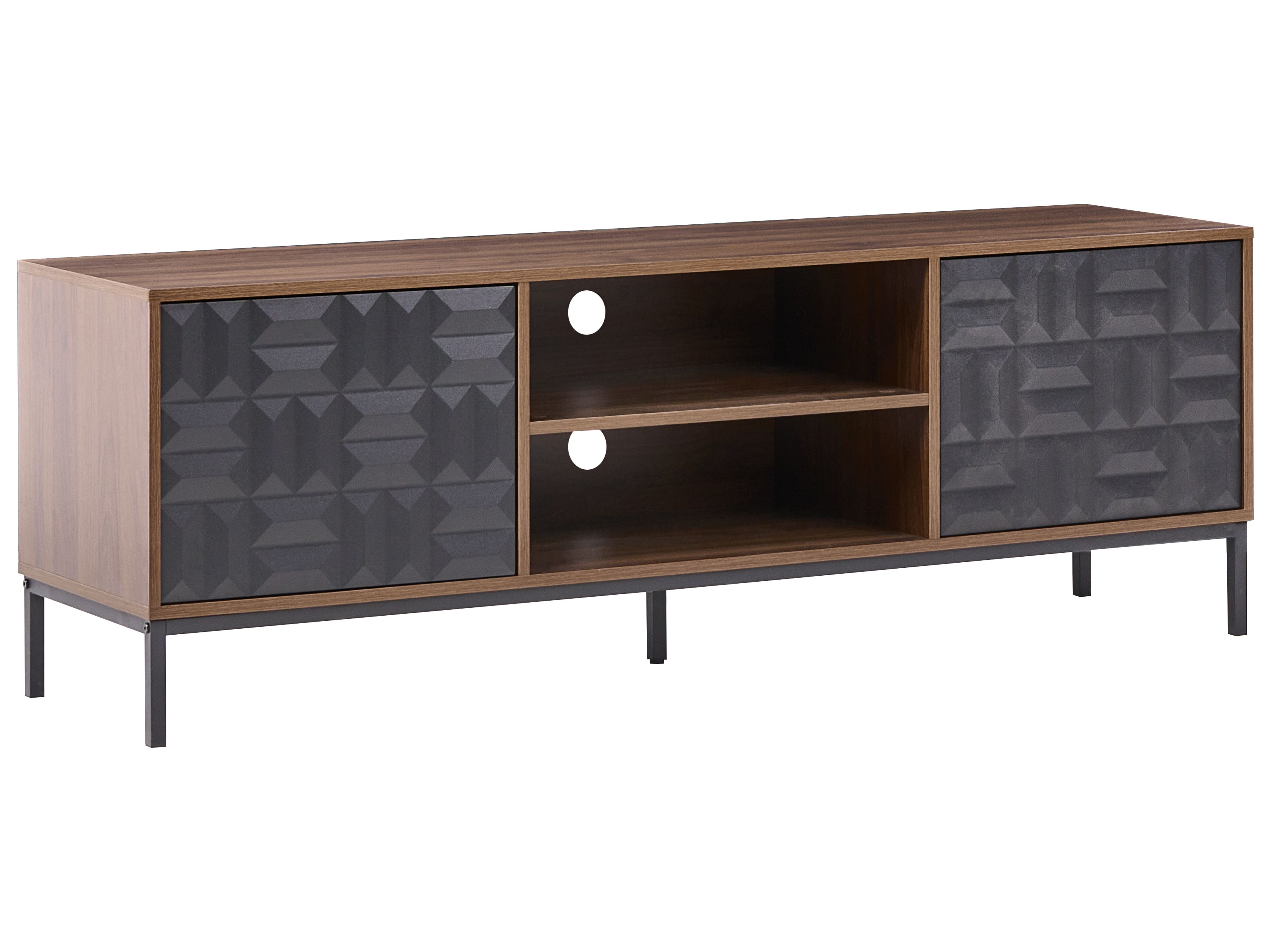 TV Stand CARAQUET Dark Brown