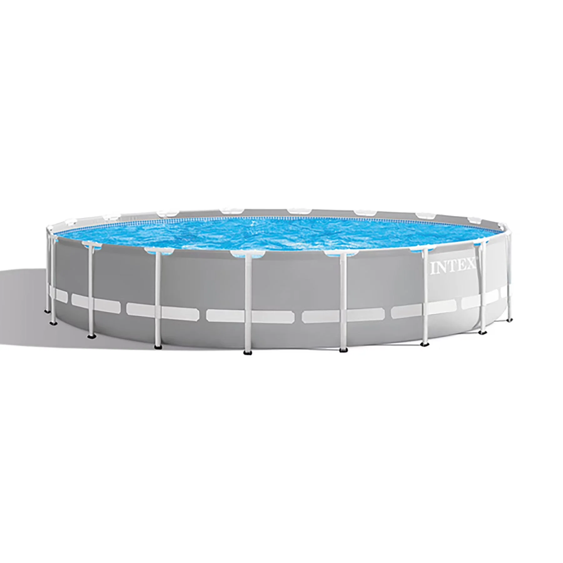 Intex Prism Frame Above Ground Swimming Pool 14ft x 42in With Pump - 26719EH - Image 3 Intex Prism Frame Above Ground Swimming Pool 14ft x 42in With Pump - 26719EH - Image 3