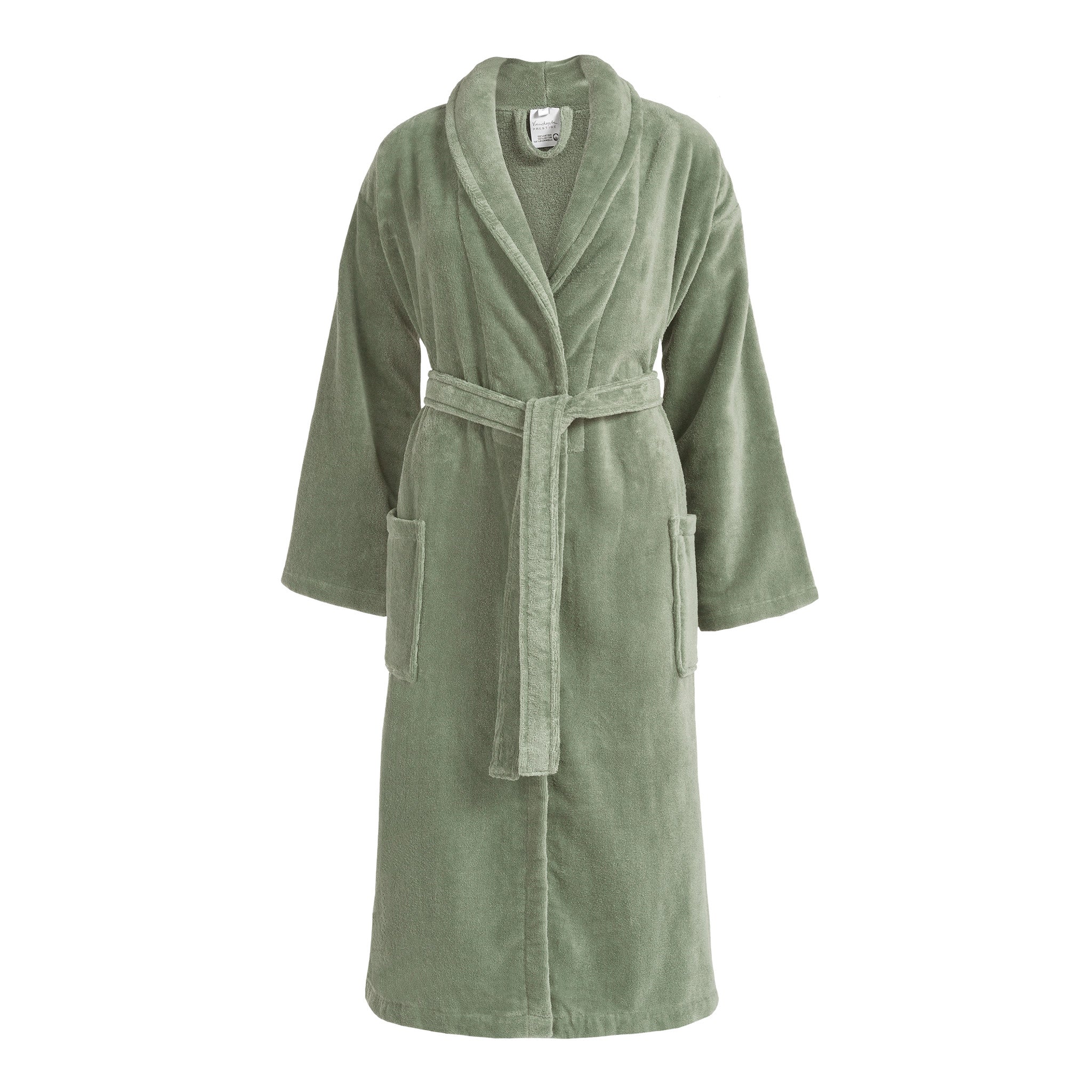 Prestige Badjas Smoke Green   S   Groen   Katoen