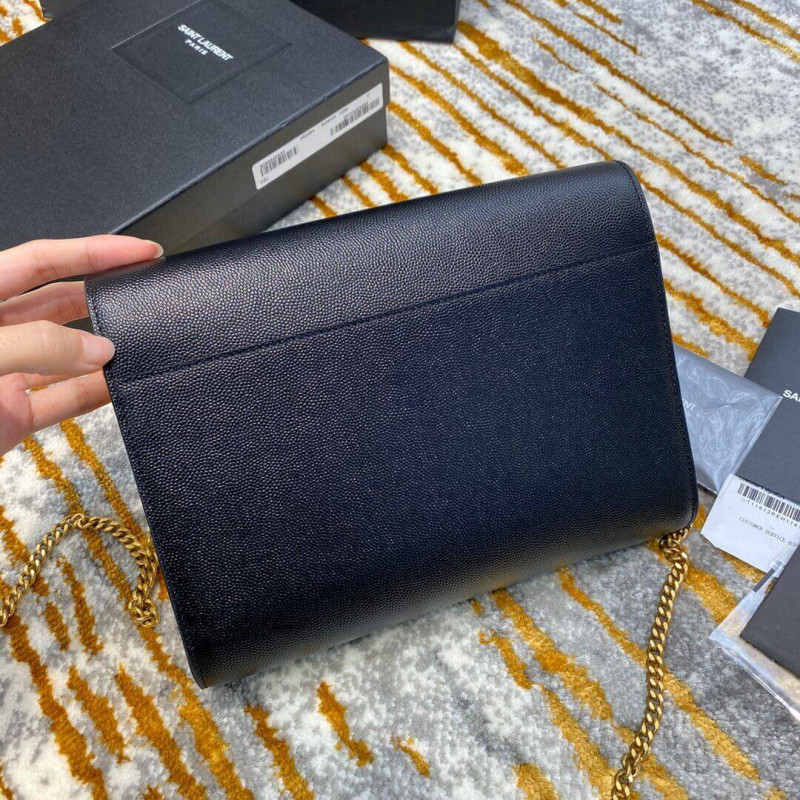 Replica Ysl Saint Laurent Cassandra Wallet On Chain In Grain Leather 5823341:1High-quality replica