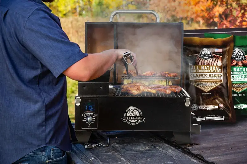 Pit Boss Portable Tabletop Pellet Grill - Copper - Image 6 Pit Boss Portable Tabletop Pellet Grill - Copper - Image 6