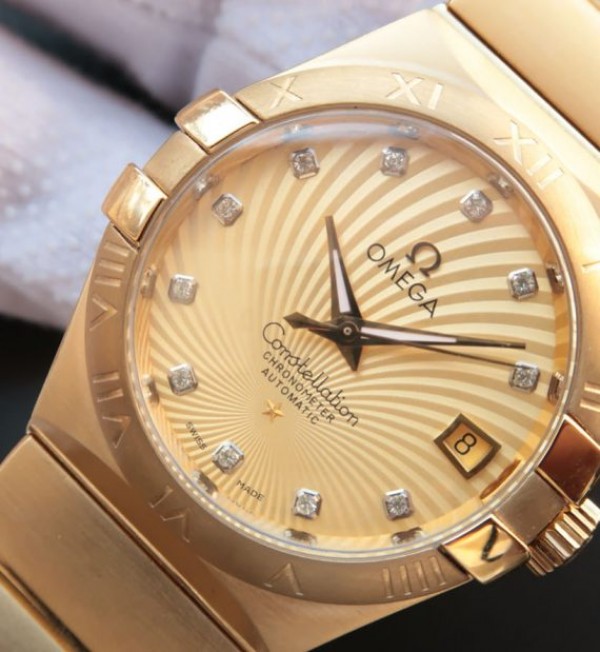 Replica Omega V6 Constellation 123.20.35 YG Case Yellow Dial - Top club