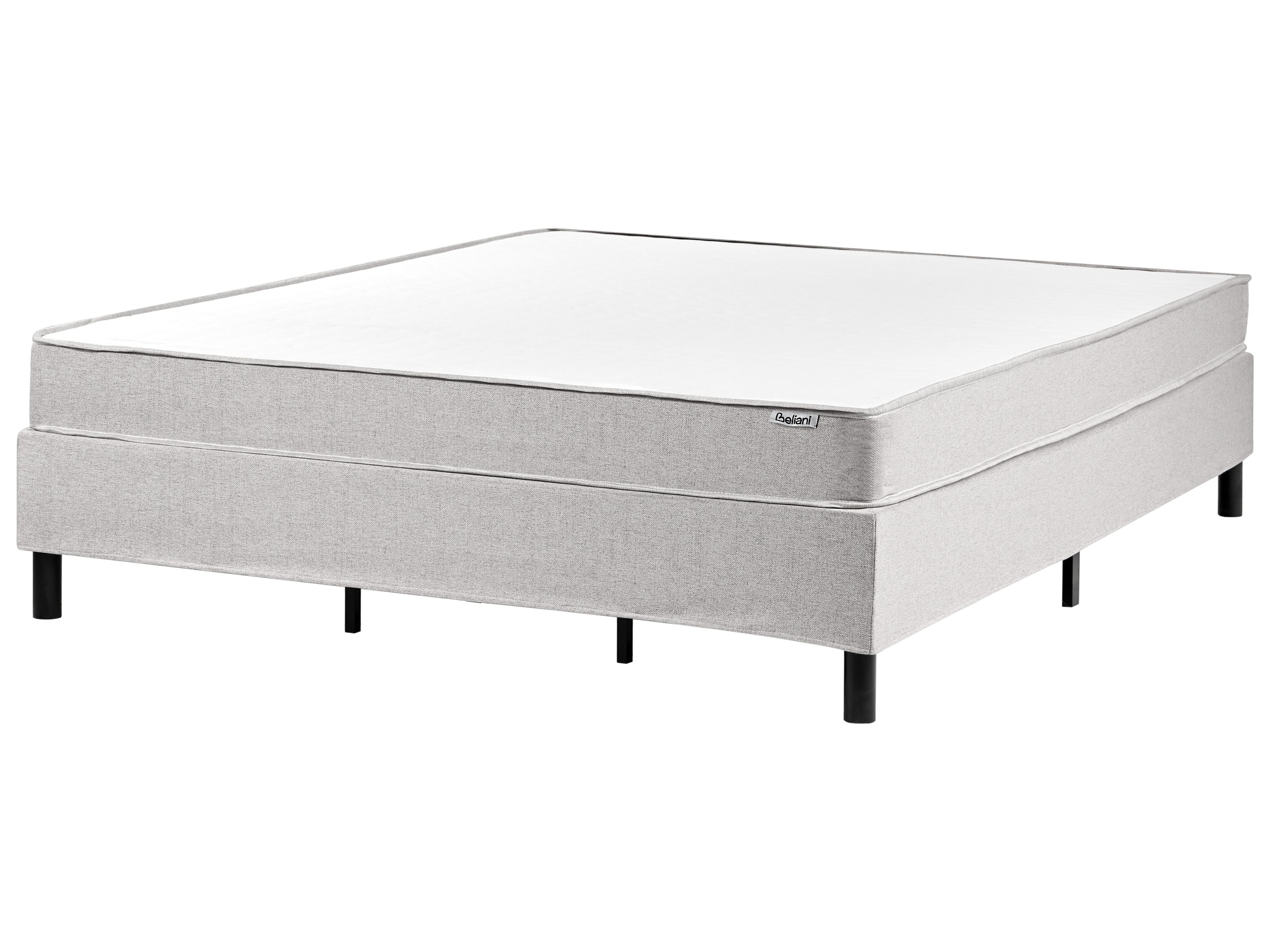 Divan Bed without Headboard Fabric COUNTESS 180 x 200 cm (EU Super King) Light Grey