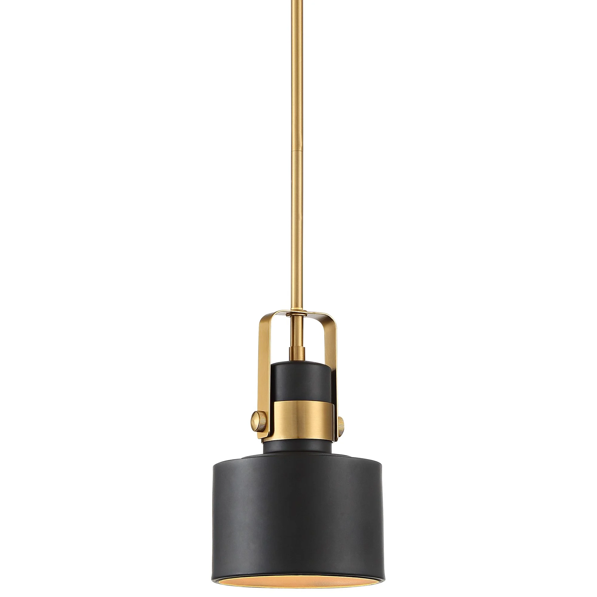 Possini Euro Design Courtney Black Burnished Brass Mini Pendant Light 6 1/2