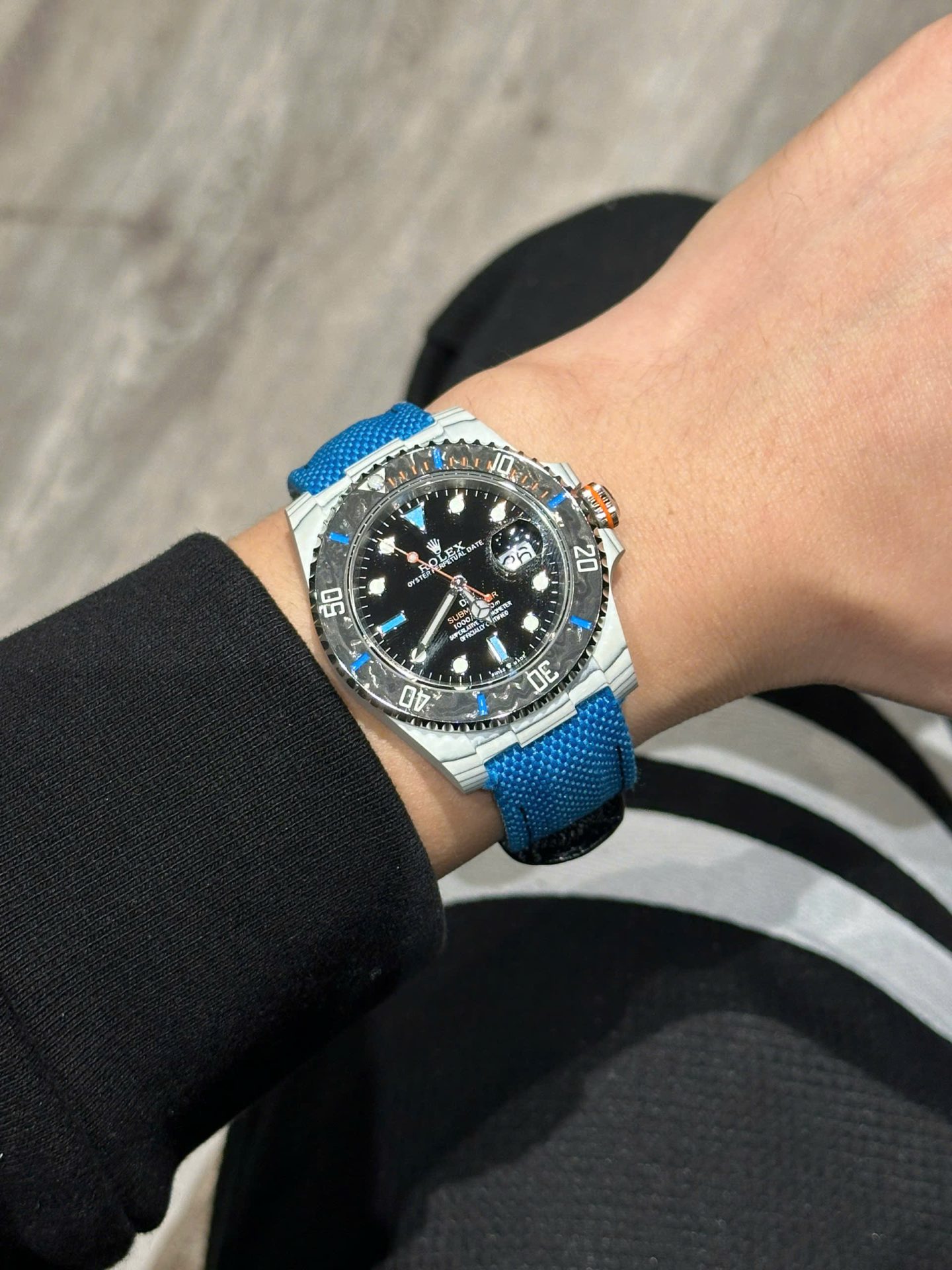 Rolex Submariner DIW Carbon Best Replica Watch Black Dial 40mm - Top club