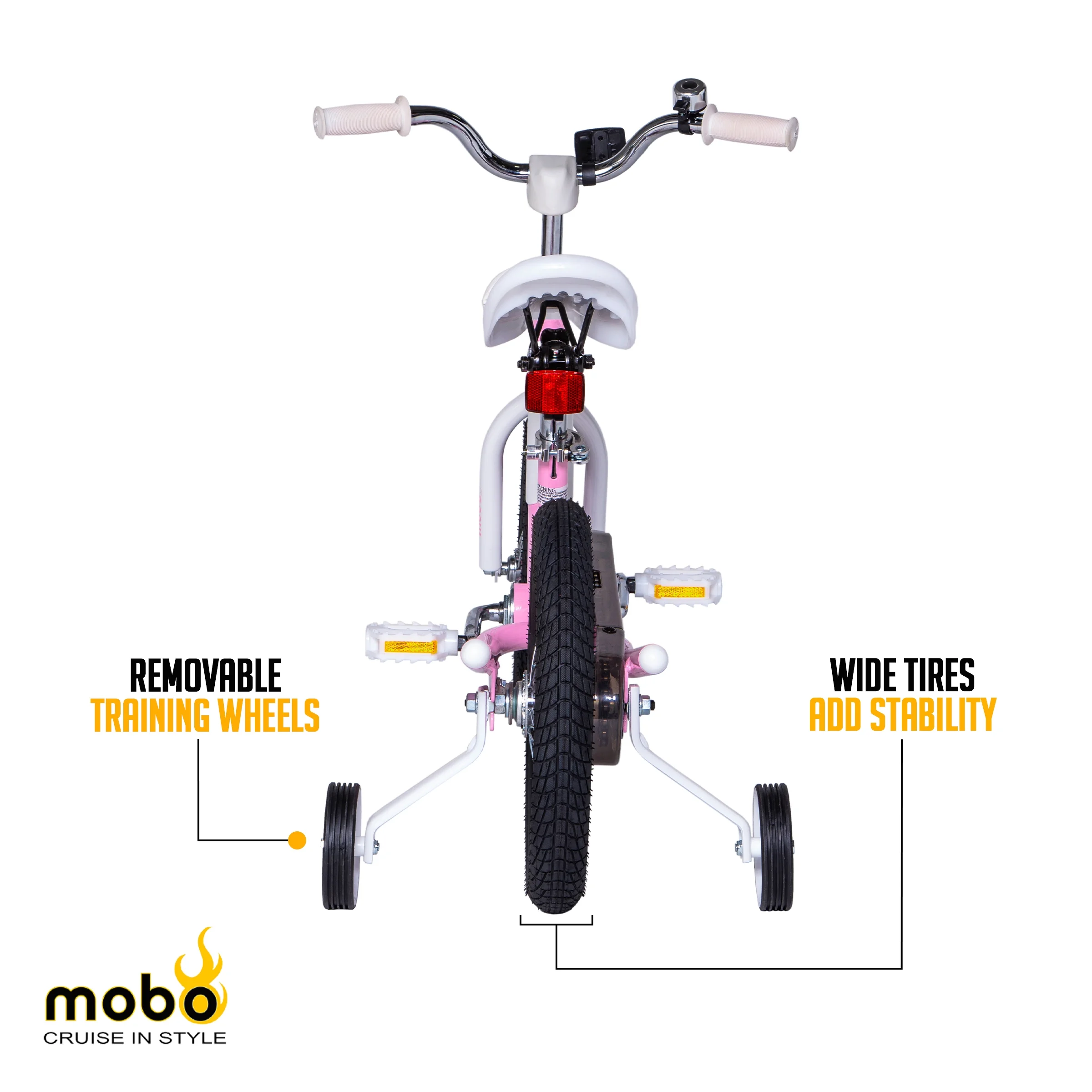 Mobo First Boy's 14" Kids Bike, Ages 3-5 Years Old, Red - Image 50