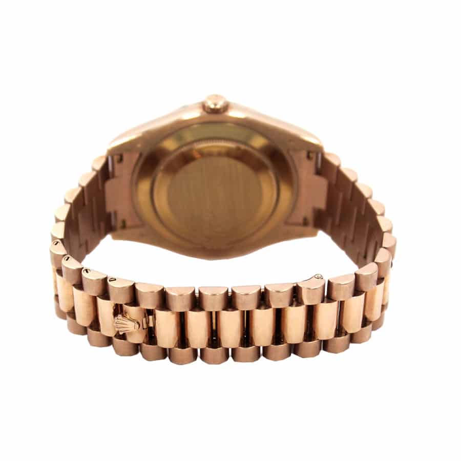 Rolex Day-Date II 218235 Rose Gold Black Replica - Elite Watch Atelier