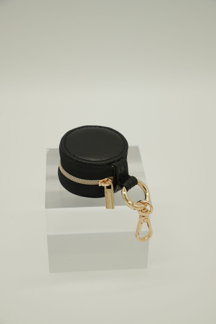 0225-BAG-LTHR-JWLKEY-BLK - Simply Southern Outlet