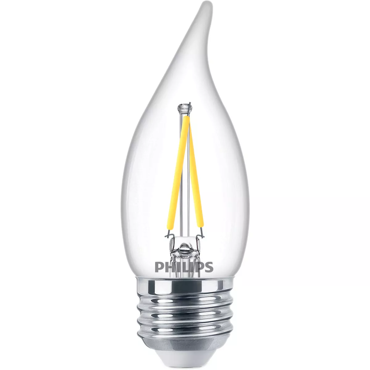 Philips Ultra Definition 40W Equivalent Daylight BA11 Medium LED Decorative Light Bulb (3-Pack)