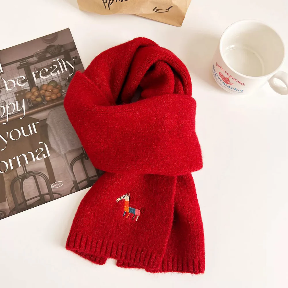 Embroidered Warm Winter Scarf - ZKZOOK