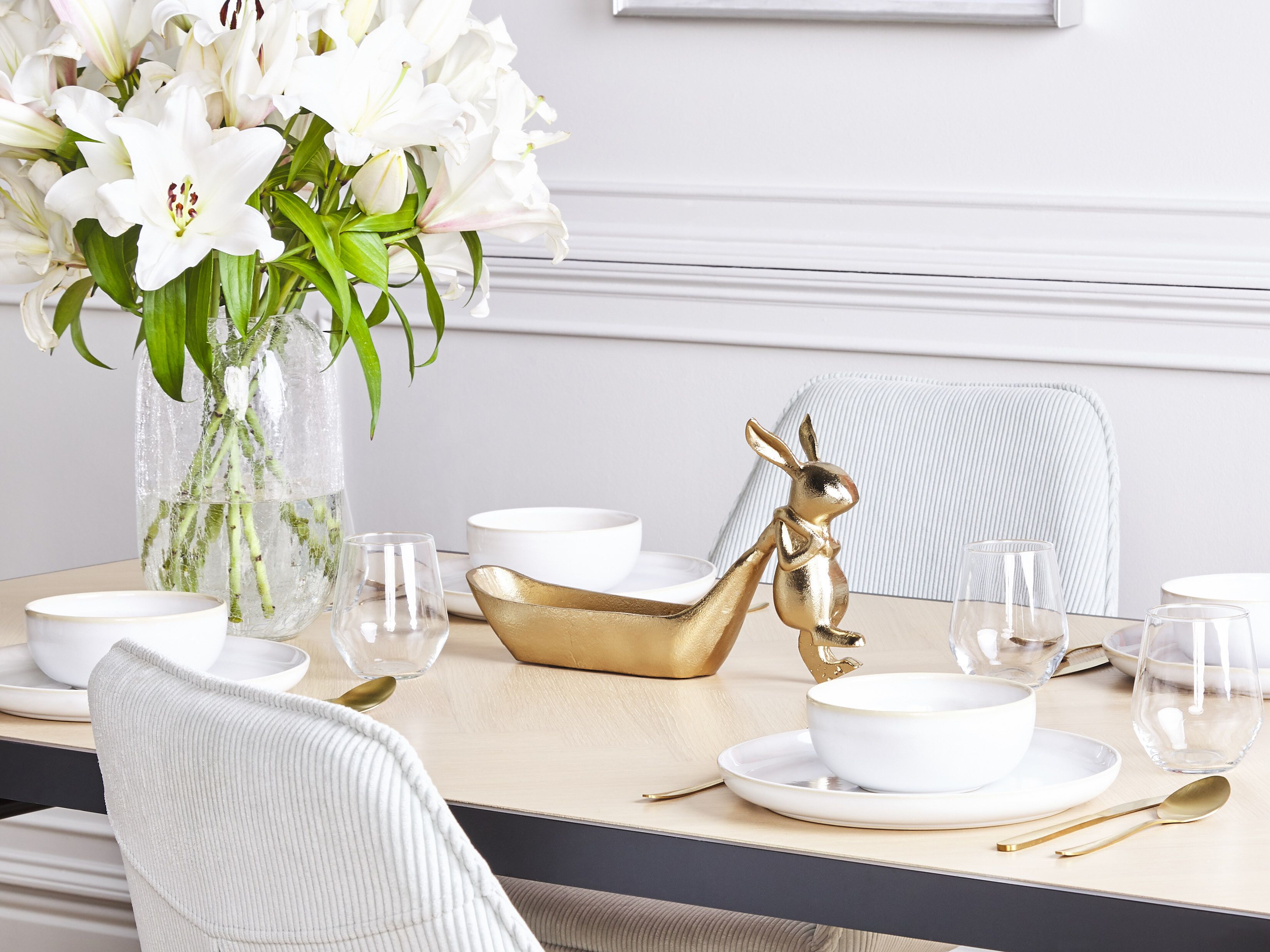 Trinket Dish Rabbit PROGO Metal Gold
