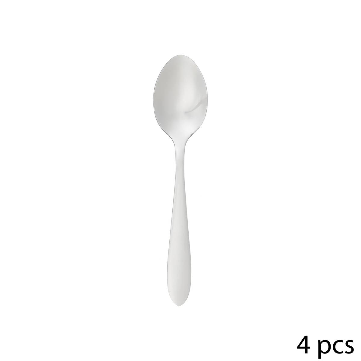 Set of 4 teaspoons "Nevis" Silver