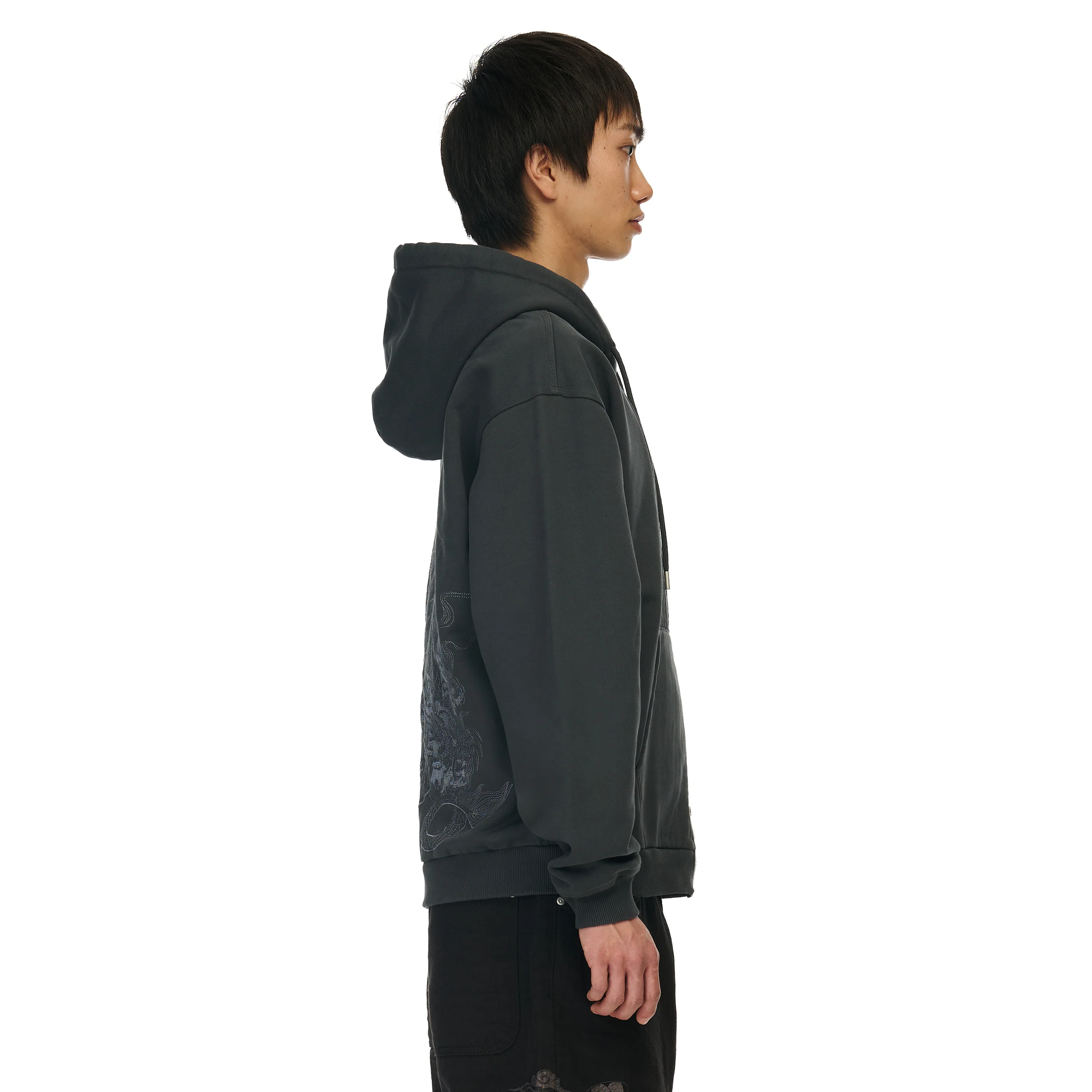 "yakuza v2" Zip Up grey