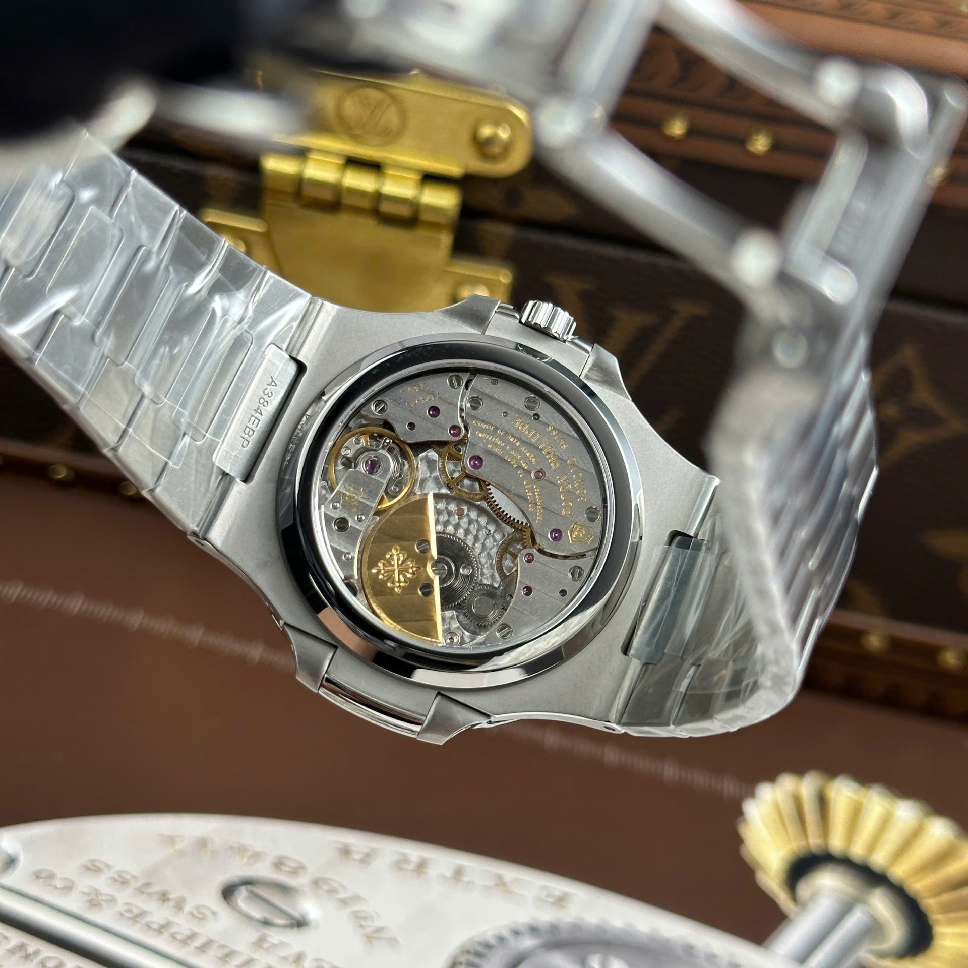 Patek Philippe Nautilus 5712 Replica Watches Blue Dial Metal Wire PPF Factory Version 3 40mm - Top club