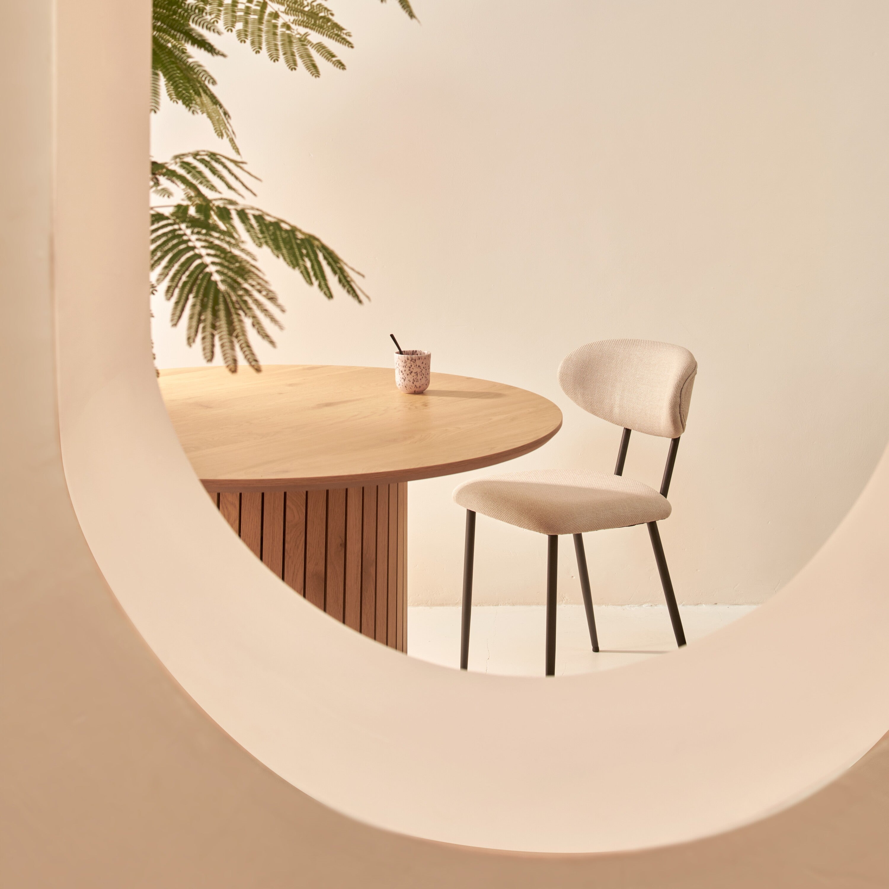 Blokker basic Ebba Eetkamerstoel - Beige