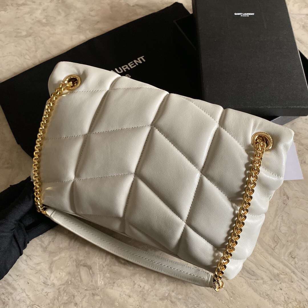 PUFFER MEDIUM BAG IN QUILTED LAMBSKIN1:1High-quality replica