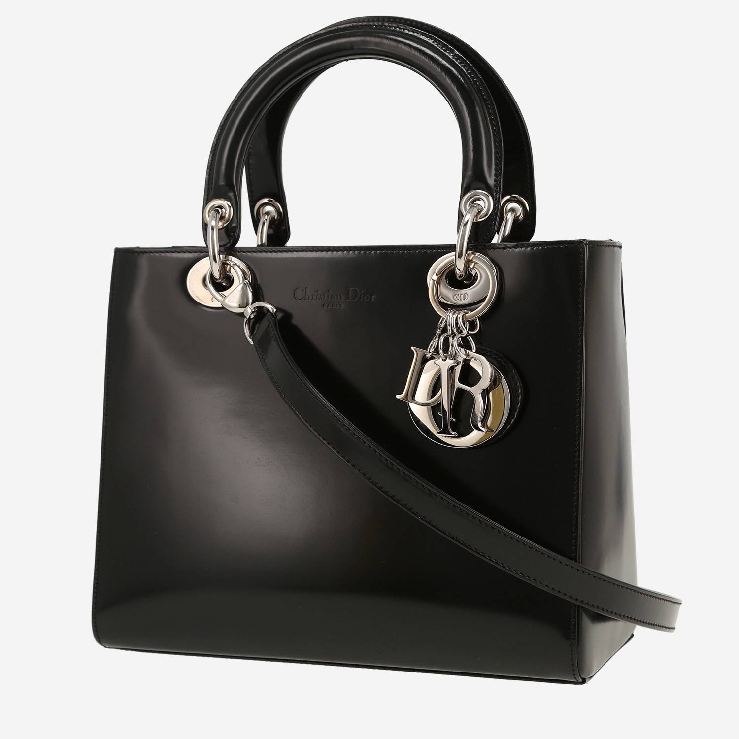 Dior Lady Dior medium model handbag in black