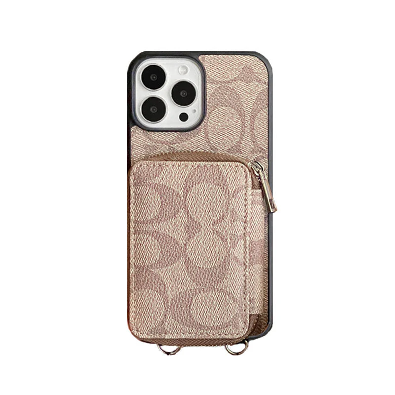 Coach iPhone Case With Wallet Coffee-LQB241412 - Wholesale & Influencer