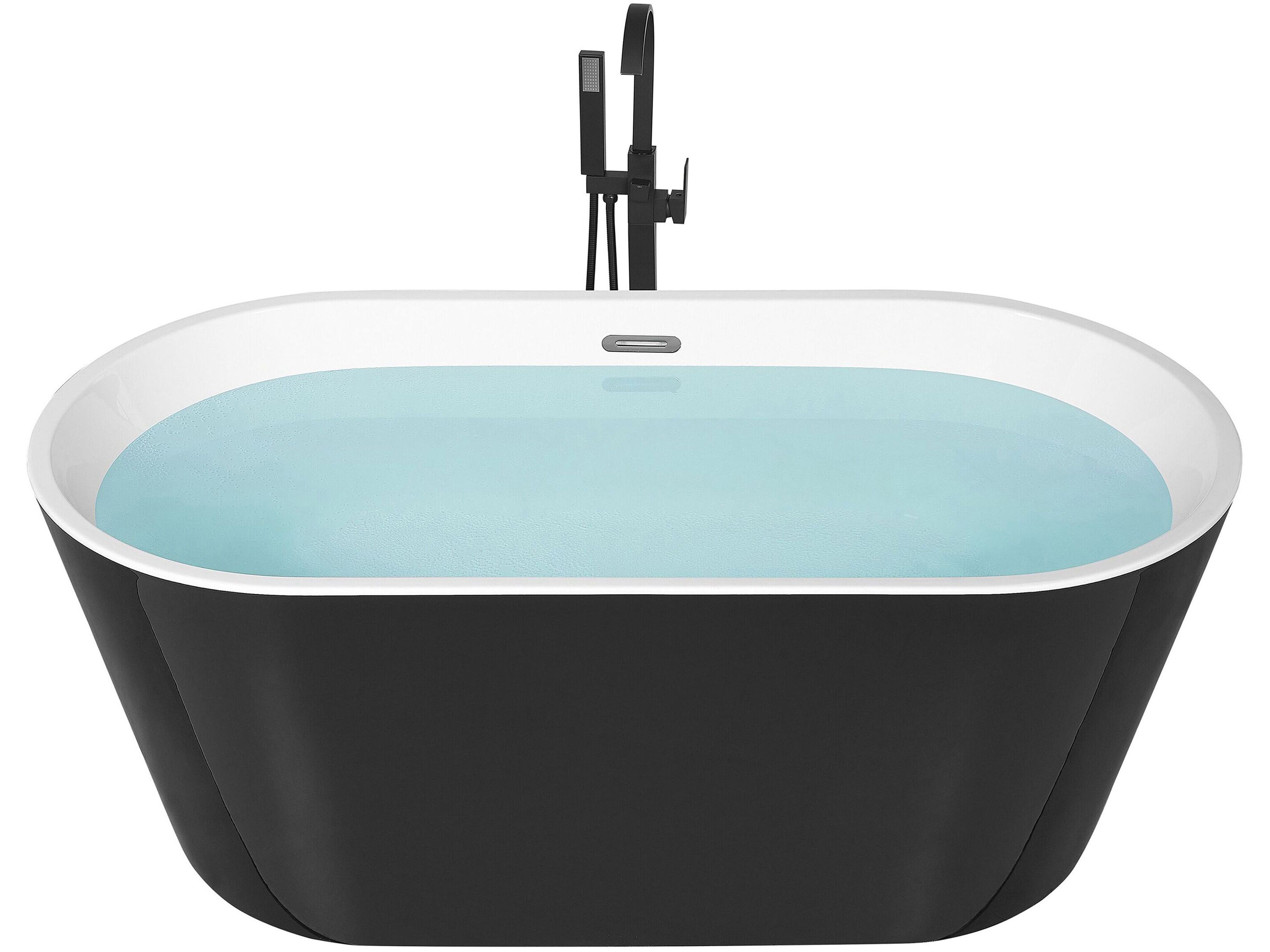 Freestanding Bathtub HAVANA 1700 x 730 mm Black/ White