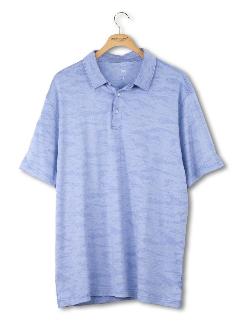 0126-MN-POLO-JCQ-BLUE - Simply Southern Outlet