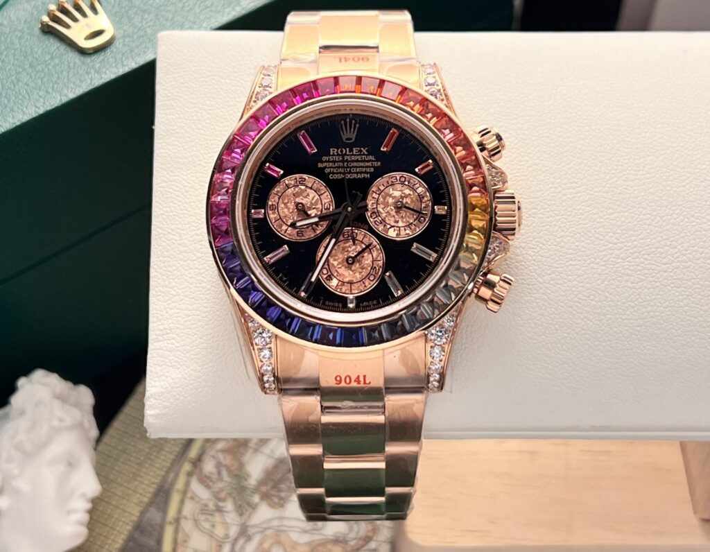 Rolex Replica 1:1 Watch Daytona Rainbow 116595 Factory Noob Highest Quality 40mm - Elite Watch Atelier