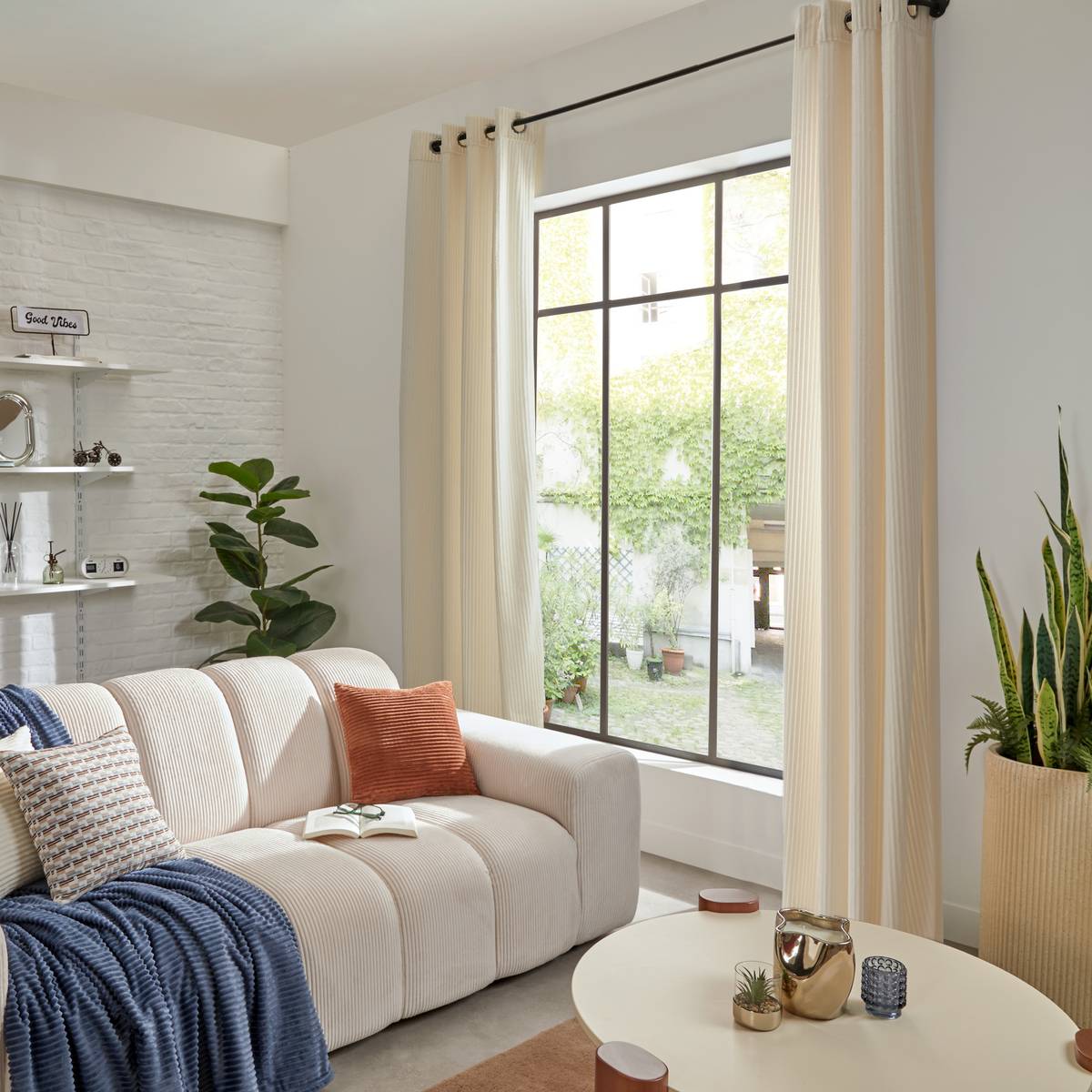 "Arum" Curtain Ivory, 140x260 cm